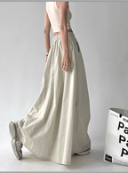 Side Slit High - Waist Utility A - Line Maxi Skirt - COPPING THREADS - CT Select