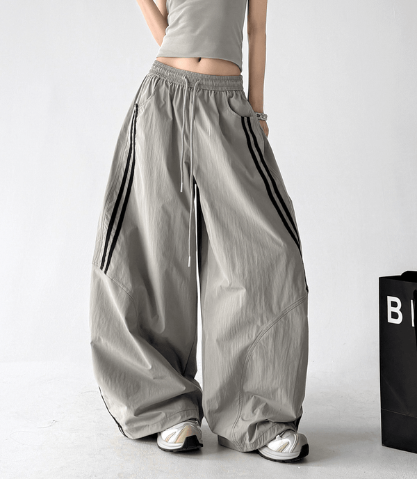 Side Stripe Hiking Wide Leg Pants - CT6233 - COPPING THREADS - CT Select
