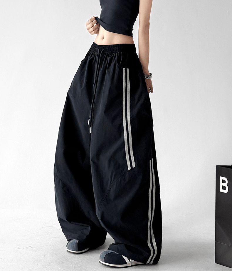 Side Stripe Hiking Wide Leg Pants - CT6233 - COPPING THREADS - CT Select