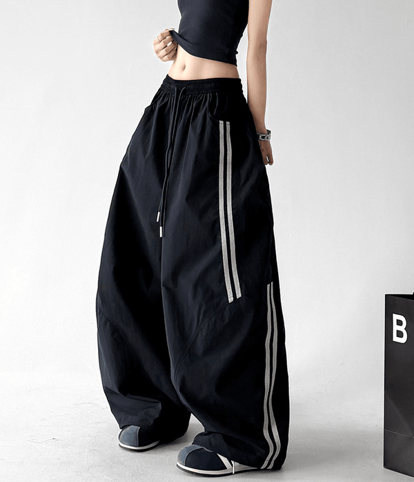 Side Stripe Hiking Wide Leg Pants - CT6233 - COPPING THREADS - CT Select