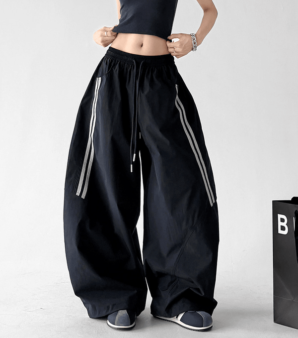 Side Stripe Hiking Wide Leg Pants - CT6233 - COPPING THREADS - CT Select