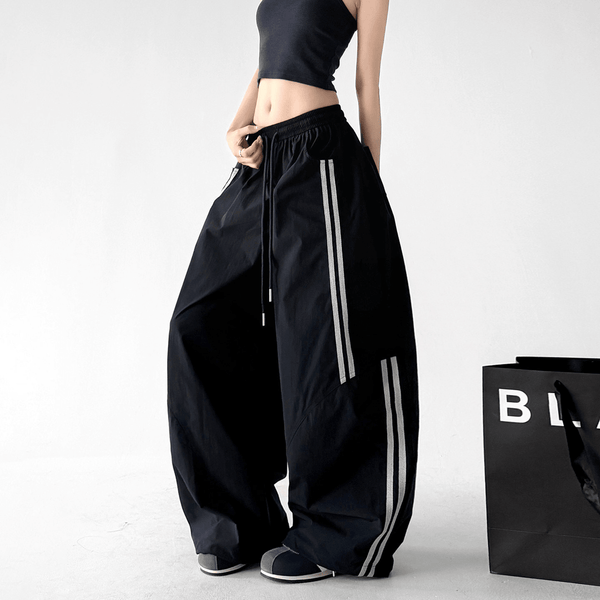 Side Stripe Hiking Wide Leg Pants - CT6233 - COPPING THREADS - CT Select