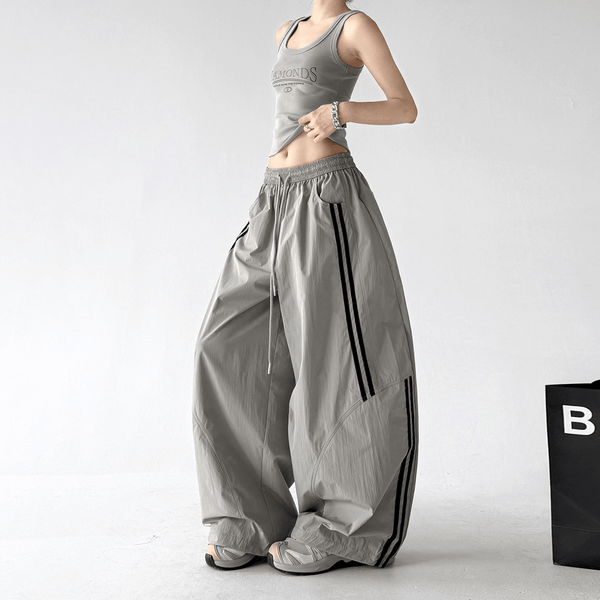 Side Stripe Hiking Wide Leg Pants - CT6233 - COPPING THREADS - CT Select