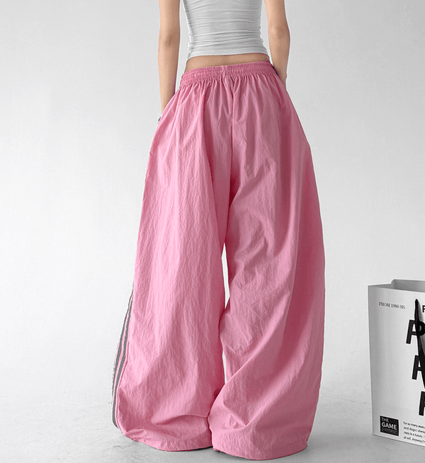 Side Stripe Parachute Pants - CT216 - COPPING THREADS - CT Select