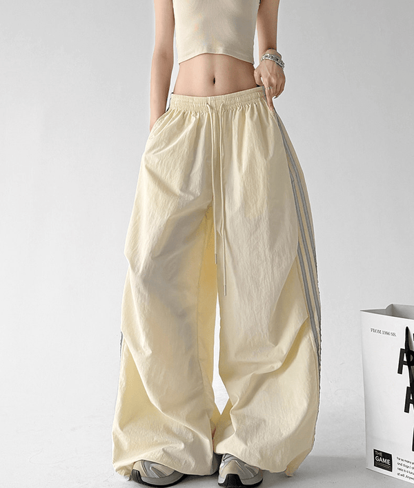 Side Stripe Parachute Pants - CT216 - COPPING THREADS - CT Select