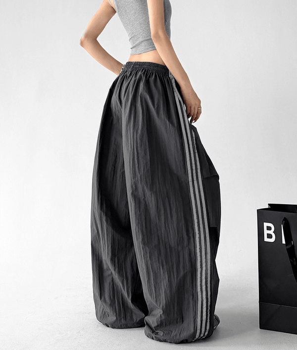 Side Stripe Parachute Pants - CT216 - COPPING THREADS - CT Select