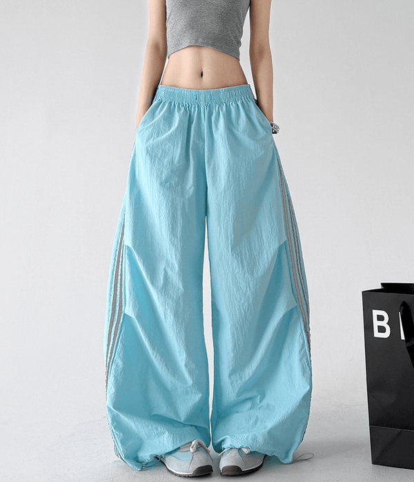 Side Stripe Parachute Pants - CT216 - COPPING THREADS - CT Select
