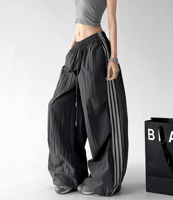 Side Stripe Parachute Pants - CT216 - COPPING THREADS - CT Select