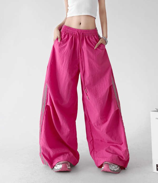 Side Stripe Parachute Pants - CT216 - COPPING THREADS - CT Select