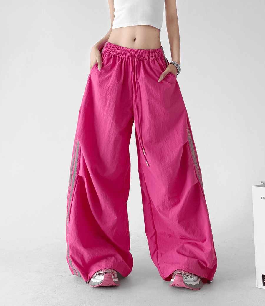 Side Stripe Parachute Pants - CT216 - COPPING THREADS - CT Select
