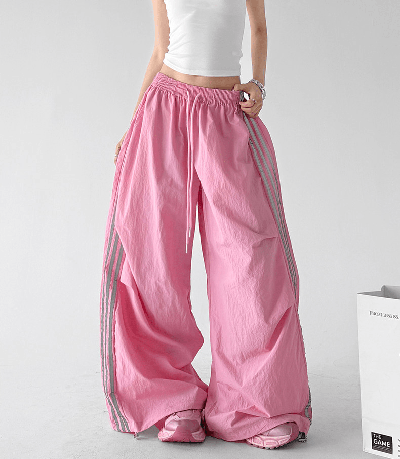 Side Stripe Parachute Pants - CT216 - COPPING THREADS - CT Select