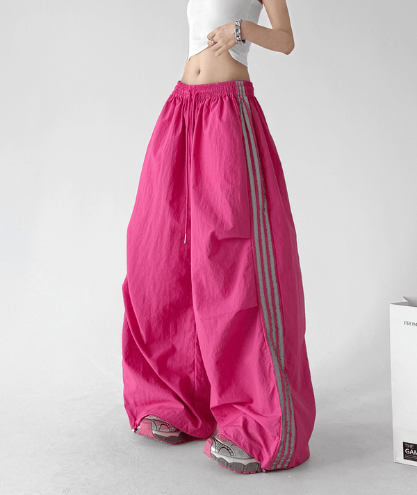 Side Stripe Parachute Pants - CT216 - COPPING THREADS - CT Select
