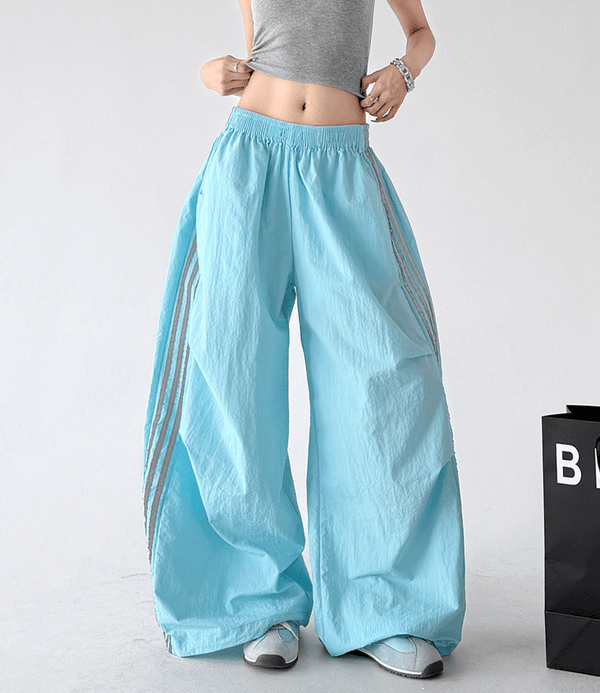Side Stripe Parachute Pants - CT216 - COPPING THREADS - CT Select