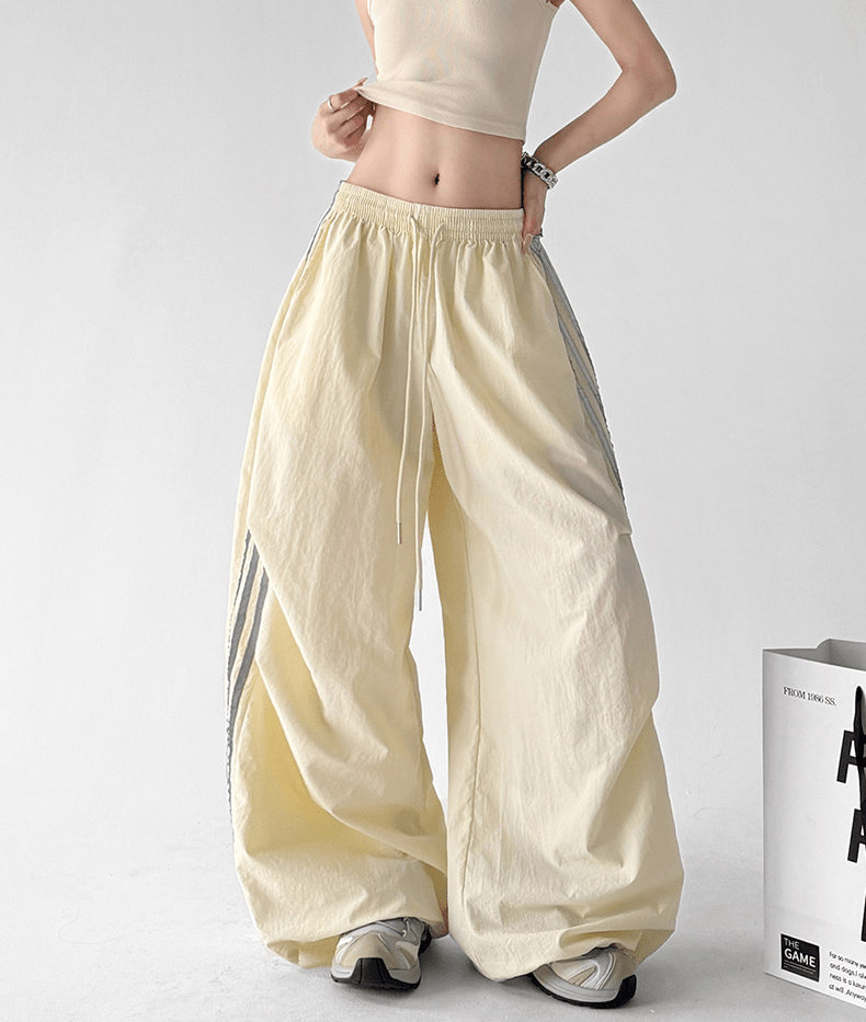 Side Stripe Parachute Pants - CT216 - COPPING THREADS - CT Select