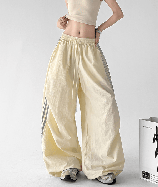 Side Stripe Parachute Pants - CT216 - COPPING THREADS - CT Select