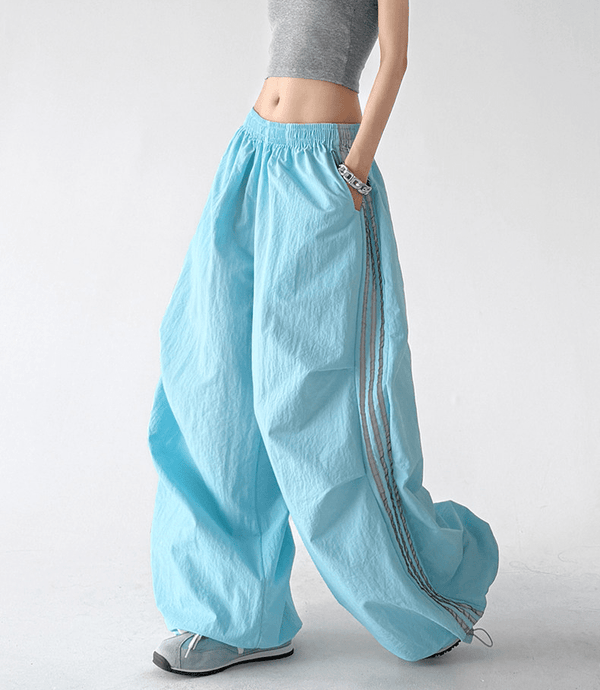 Side Stripe Parachute Pants - CT216 - COPPING THREADS - CT Select