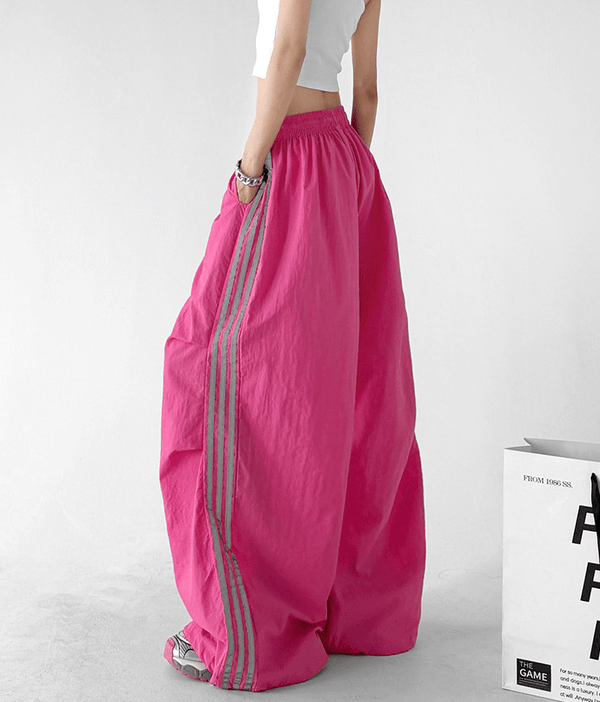 Side Stripe Parachute Pants - CT216 - COPPING THREADS - CT Select