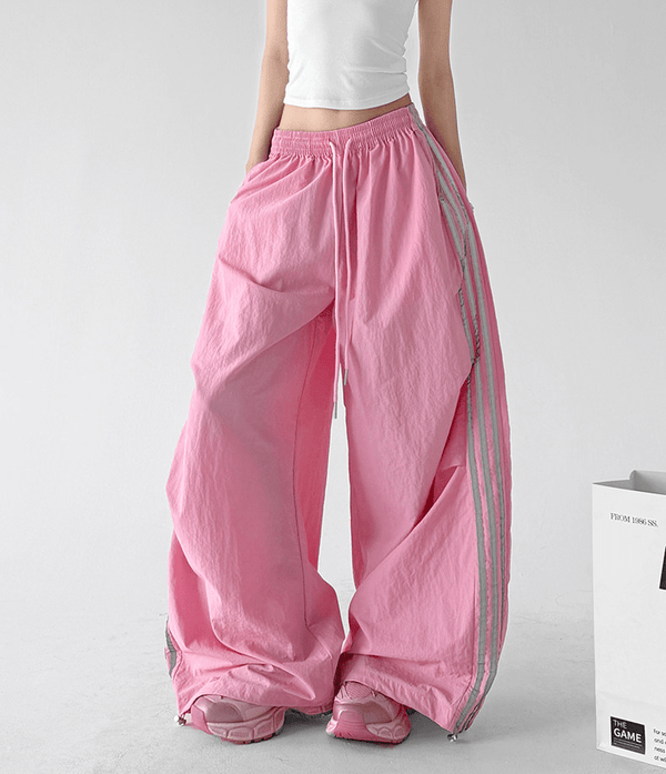 Side Stripe Parachute Pants - CT216 - COPPING THREADS - CT Select