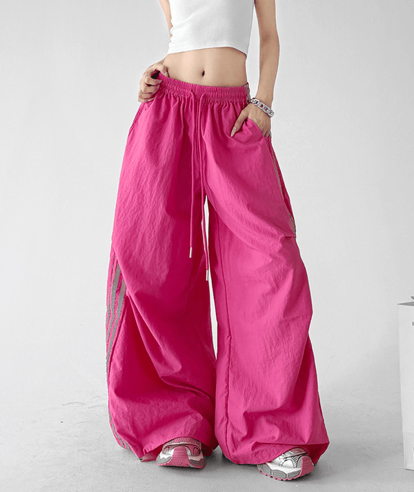 Side Stripe Parachute Pants - CT216 - COPPING THREADS - CT Select