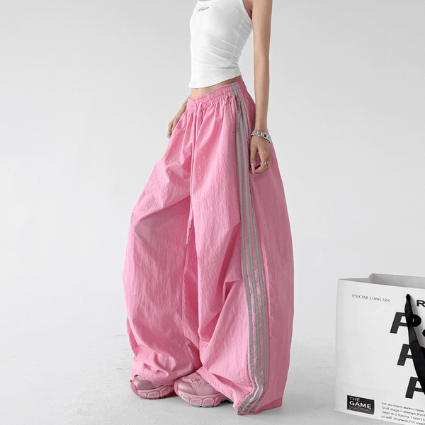 Side Stripe Parachute Pants - CT216 - COPPING THREADS - CT Select