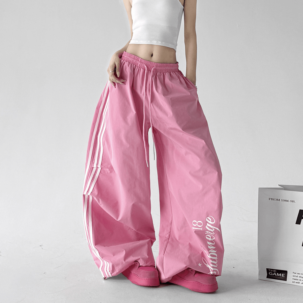 Side Stripe Parachute Wide - Leg Pants - CT6206 - COPPING THREADS - CT Select