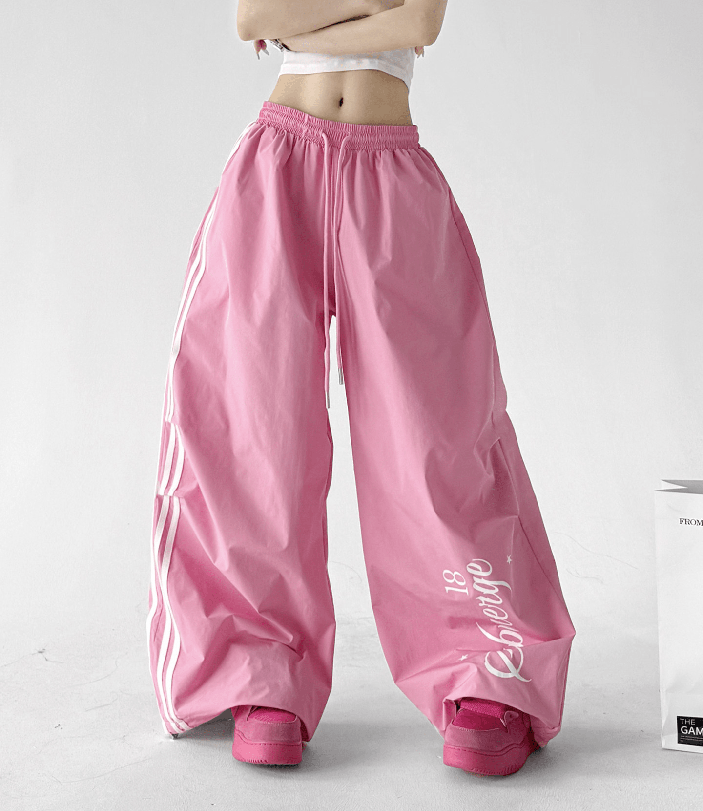 Side Stripe Parachute Wide - Leg Pants - CT6206 - COPPING THREADS - CT Select