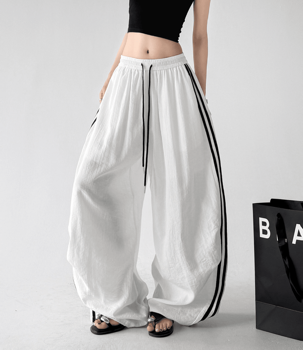 Side Stripe Wide Leg Pants - CT66171 - COPPING THREADS - CT Select