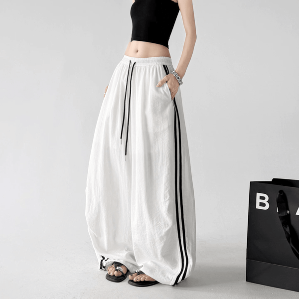 Side Stripe Wide Leg Pants - CT66171 - COPPING THREADS - CT Select