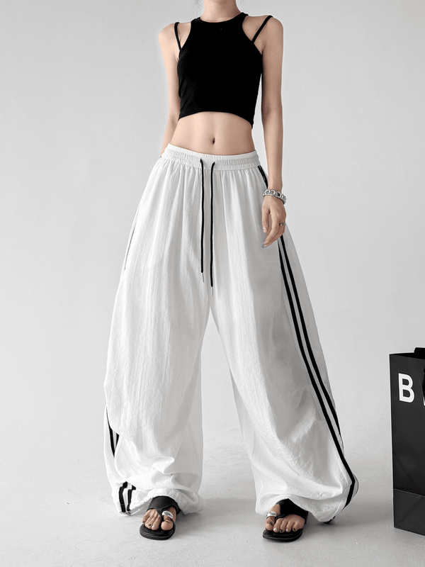 Side Stripe Wide Leg Pants - CT66171 - COPPING THREADS - CT Select
