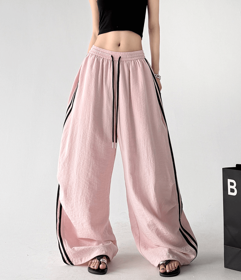 Side Stripe Wide Leg Pants - CT66171 - COPPING THREADS - CT Select