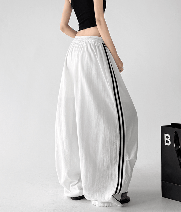 Side Stripe Wide Leg Pants - CT66171 - COPPING THREADS - CT Select