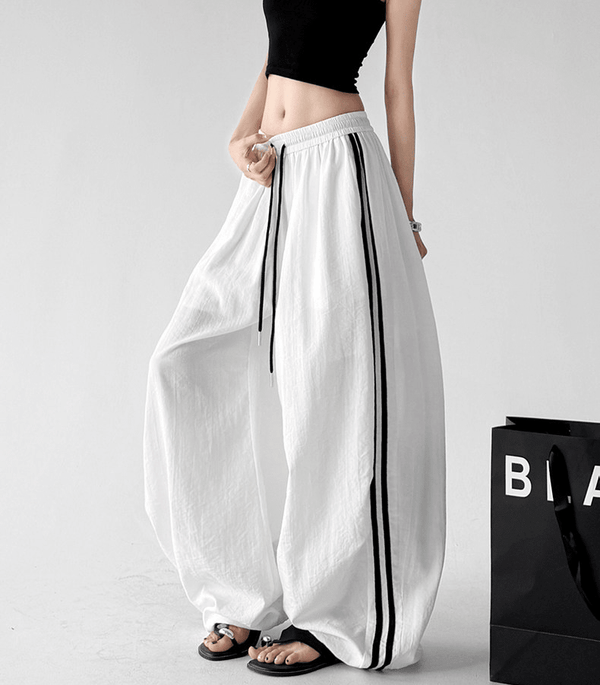 Side Stripe Wide Leg Pants - CT66171 - COPPING THREADS - CT Select