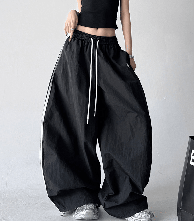 Side - Stripe Wide - Leg Parachute Pants – CT6617 - COPPING THREADS - CT Select