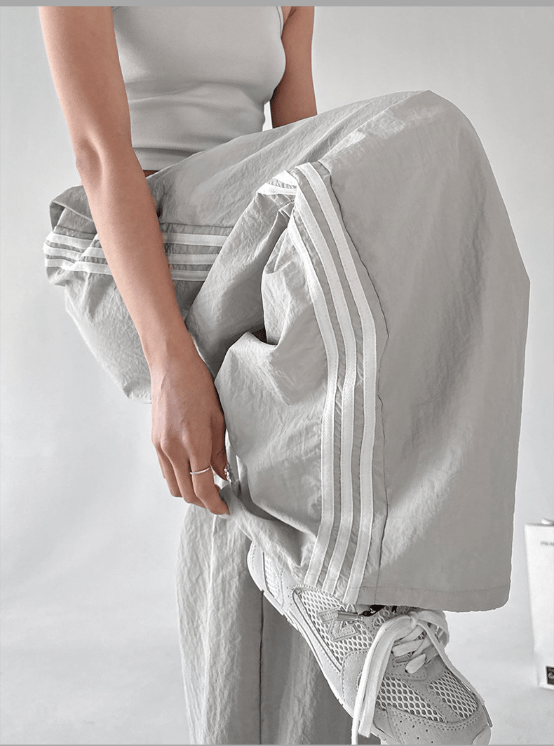 Side - Stripe Wide - Leg Parachute Pants – CT6617 - COPPING THREADS - CT Select
