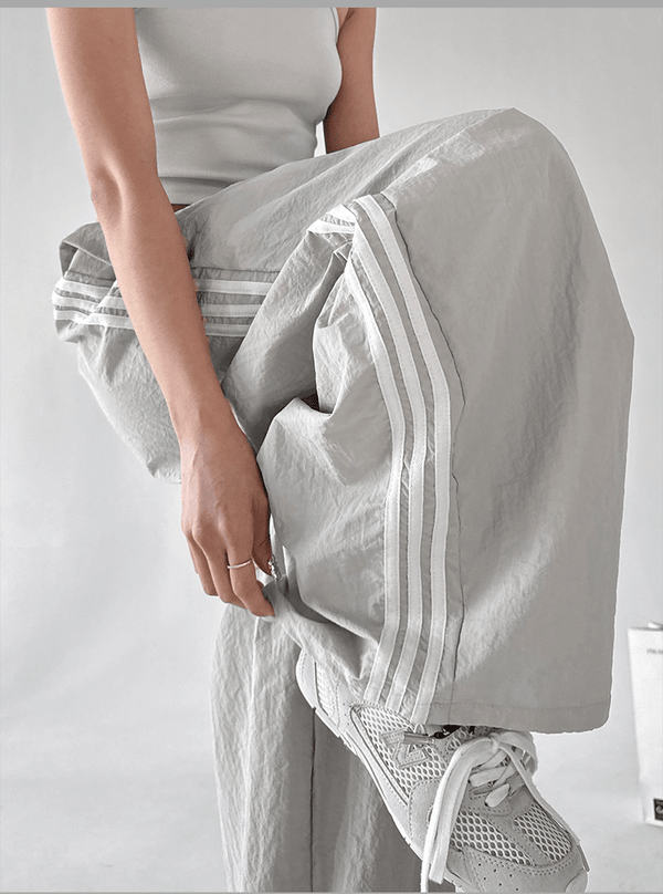 Side - Stripe Wide - Leg Parachute Pants – CT6617 - COPPING THREADS - CT Select