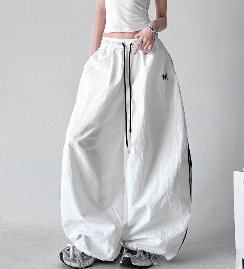Side - Stripe Wide - Leg Parachute Pants – CT6617 - COPPING THREADS - CT Select