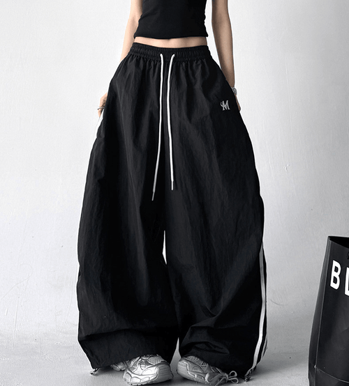 Side - Stripe Wide - Leg Parachute Pants – CT6617 - COPPING THREADS - CT Select