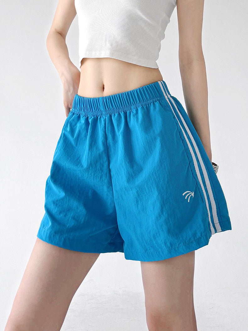 Side-Stripe Wide-Leg Shorts - CT6225 - COPPING THREADS - CT ORIGINALS