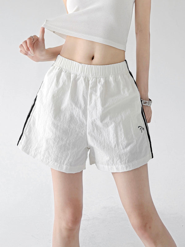 Side-Stripe Wide-Leg Shorts - CT6225 - COPPING THREADS - CT ORIGINALS
