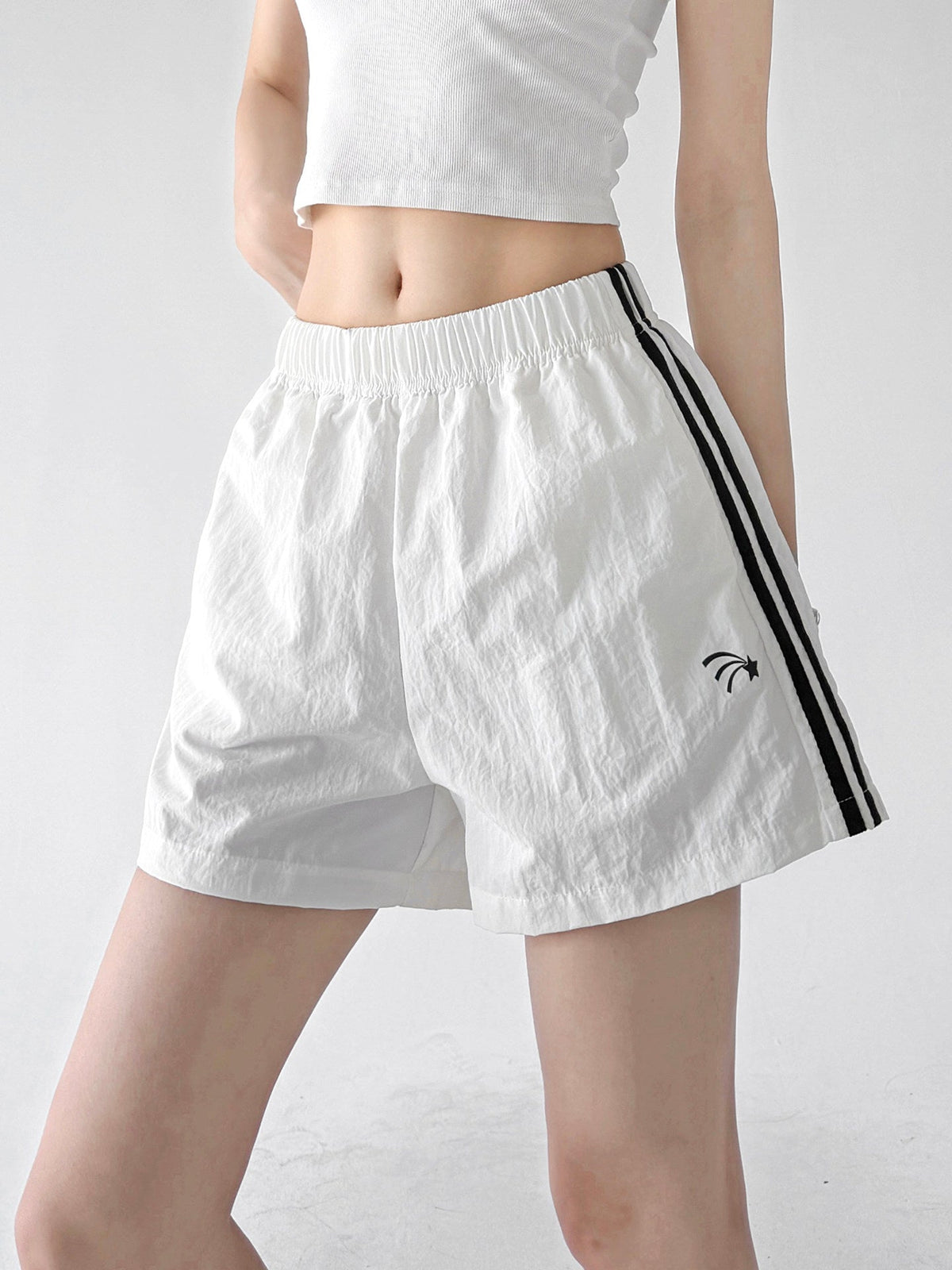 Side-Stripe Wide-Leg Shorts - CT6225 - COPPING THREADS - CT ORIGINALS Hauptbild