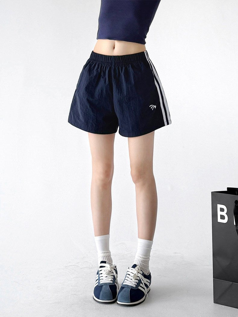 Side-Stripe Wide-Leg Shorts - CT6225 - COPPING THREADS - CT ORIGINALS