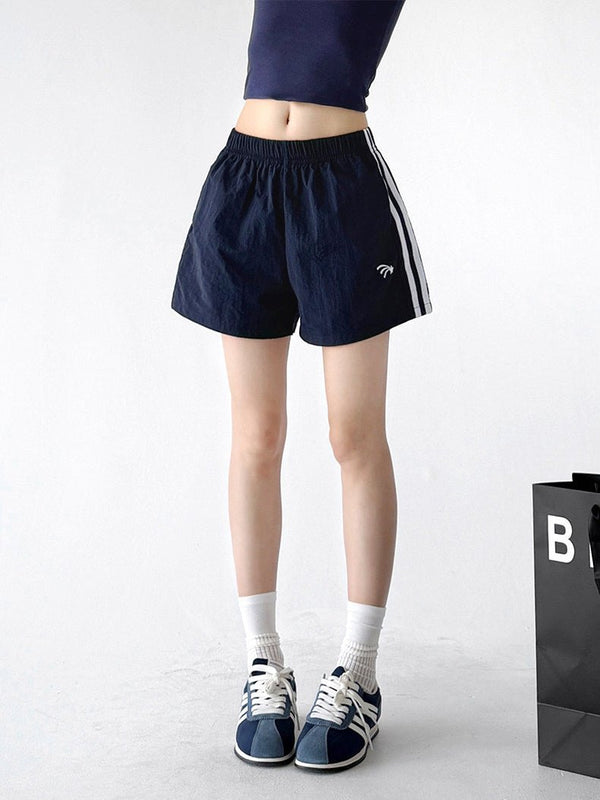 Side-Stripe Wide-Leg Shorts - CT6225 - COPPING THREADS - CT ORIGINALS