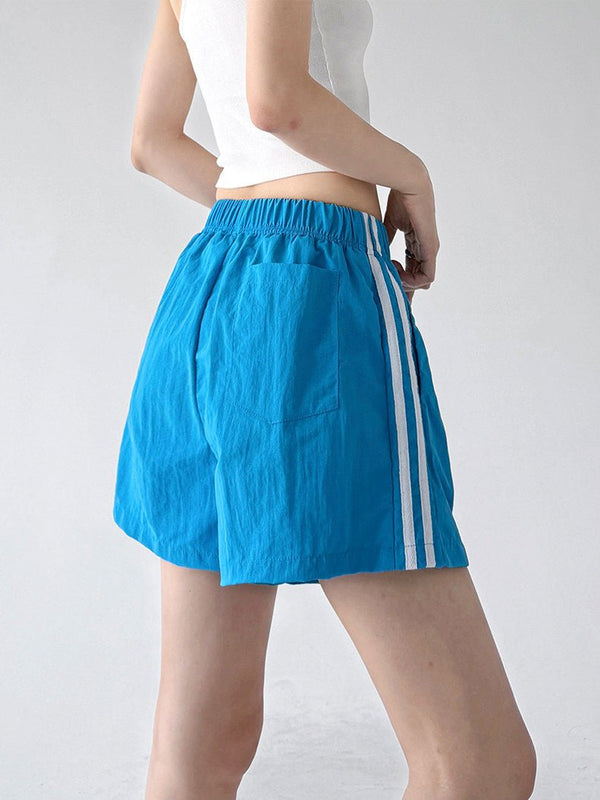 Side-Stripe Wide-Leg Shorts - CT6225 - COPPING THREADS - CT ORIGINALS