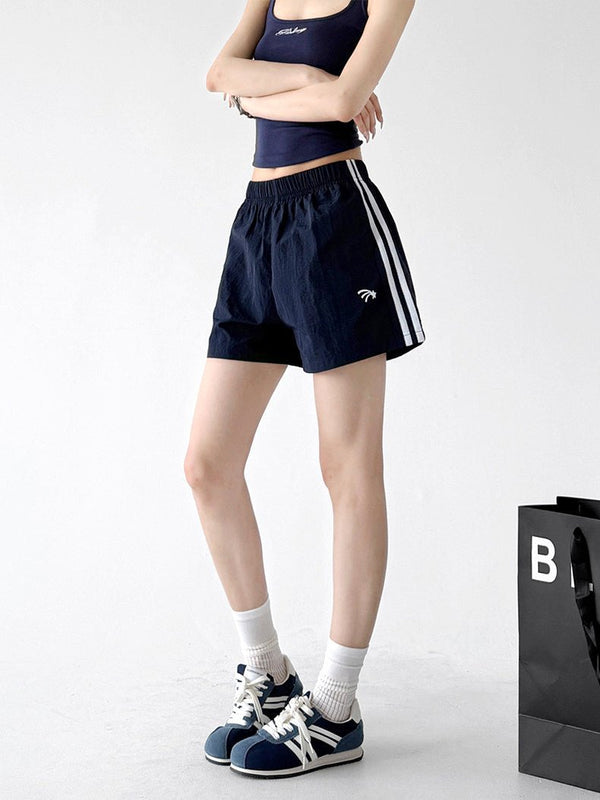 Side-Stripe Wide-Leg Shorts - CT6225 - COPPING THREADS - CT ORIGINALS