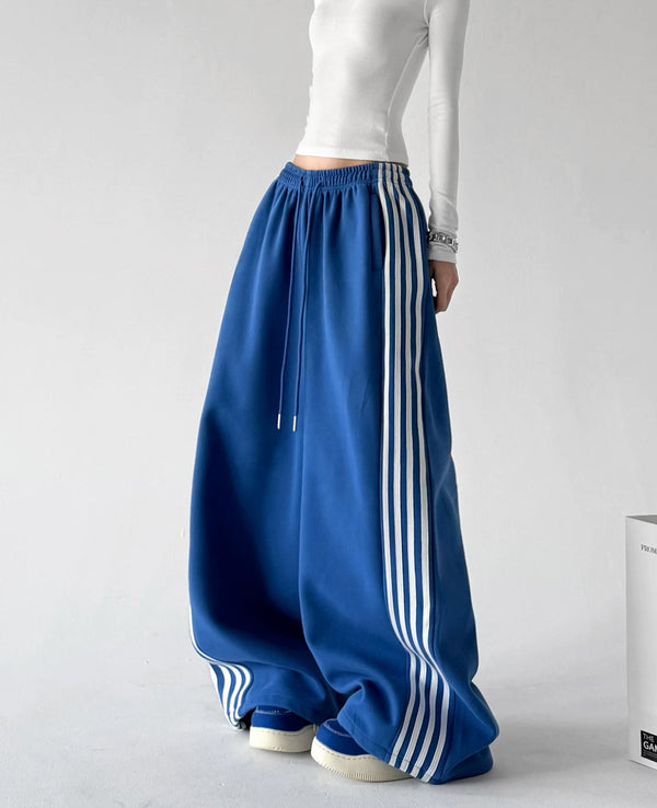 Side-Stripe Wide-Leg Sweatpants - COPPING THREADS - CT ORIGINALS