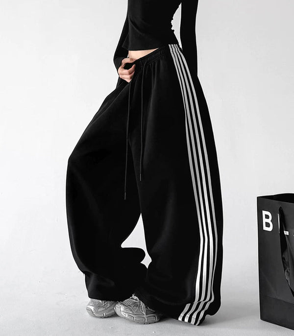 Side-Stripe Wide-Leg Sweatpants - COPPING THREADS - CT ORIGINALS