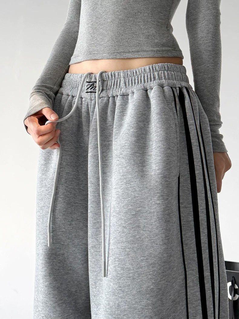 Side-Stripe Wide-Leg Sweatpants - COPPING THREADS - CT ORIGINALS
