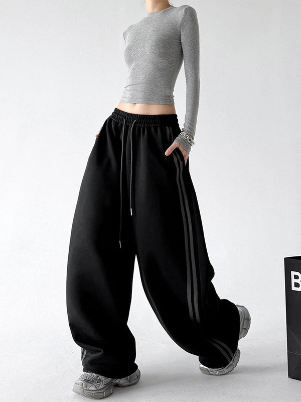 Side-Stripe Wide-Leg Sweatpants - CT66205 - COPPING THREADS - CT ORIGINALS