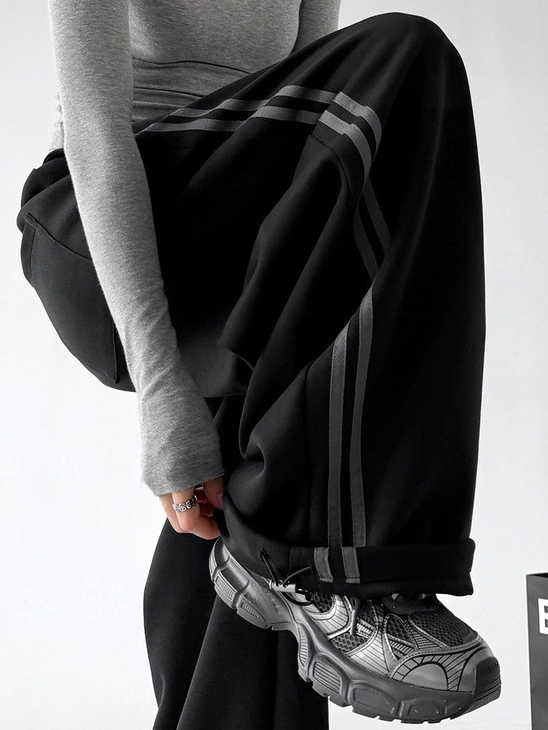 Side-Stripe Wide-Leg Sweatpants - CT66205 - COPPING THREADS - CT ORIGINALS