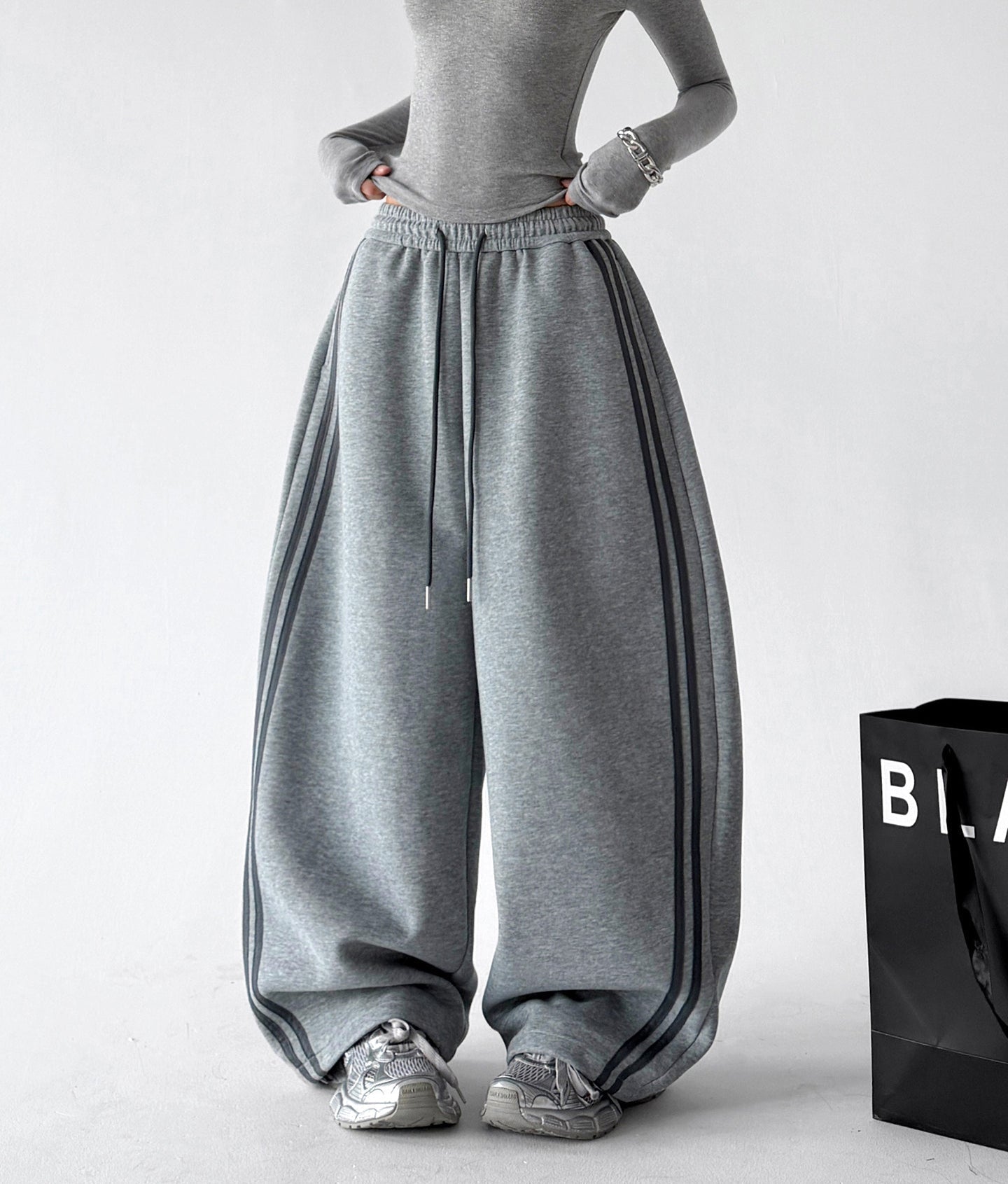 Side-Stripe Wide-Leg Sweatpants - CT66205 Zweitbild